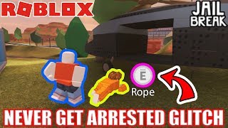 NEVER GET ARRESTED AGAIN Glitch  Roblox Jailbreak [upl. by Eninaej]