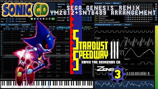 Stardust Speedway Zone Bad Future JP  Sonic CD YM2612  SN76489 Arrangement [upl. by Gypsie]