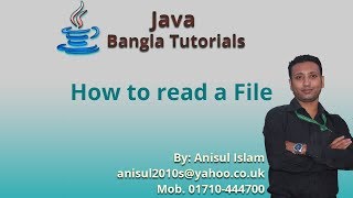 Java Bangla Tutorials 153  How to read a File [upl. by Sculley]