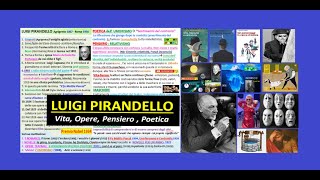 ✅ LUIGI PIRANDELLO vita opere poetica e pensiero  riassunto semplice x superiori [upl. by Sharla742]