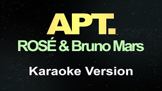 ROSÉ amp Bruno Mars  APT Karaoke [upl. by Rramahs560]