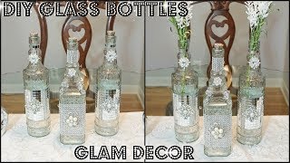 DIY GLASS BOTTLE DECORATIONS  BOTTLE CRAFT  BOTTLE ART  BOTTLE DESIGN  BOTTLE CRAFT IDEAS [upl. by Earle990]