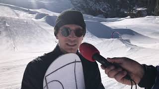 Iouri Podladtchikov Olympiasieger und Weltmeister im Training im Snowpark in SaasFee [upl. by Niwroc498]