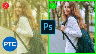 Remove ANY Color Cast FAST amp EASY In Photoshop  90Second Tip 08 [upl. by January]