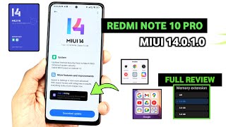 Redmi Note 10 Pro MIUI 14010 Android 13 Update Full Review  Redmi Note 10 Pro New Update [upl. by Hgielrebmik]