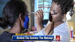 Behind the Scenes Disneys The Lion King Musical Part 3 quotThe MakeUpquot [upl. by Frum]