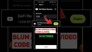 Defi Risks Key Insights Blum Video Code Defi Risks Key Insights Blum Today Verification Keyword Code [upl. by Gentry246]