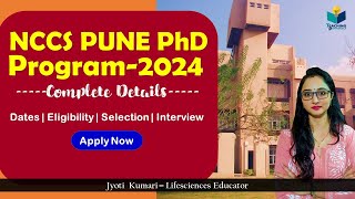 NCCS PhD Admission2024  Complete Information [upl. by Matronna398]