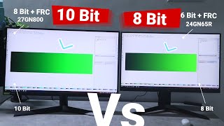 8 Bit vs 10 Bit LG 24GN65R [upl. by Fink]