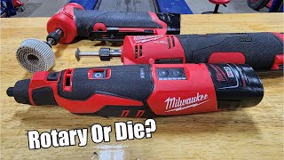 Milwaukee M12 Brushless Rotary Tool Review OR Milwaukee Die Grinder 252520 252521 [upl. by Smitty]