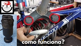 COMO FUNCIONA PRELOADPRECARGA HORQUILLA DE BICICLETA CICLISMO MTB [upl. by Schuyler891]