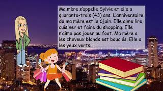 French DELF A1 Ma Famille 2 listeningreading practice  activities script etc [upl. by Anattar]