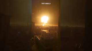 Huge explosion at liquified gas station in Uzbekistan [upl. by Eeloj136]