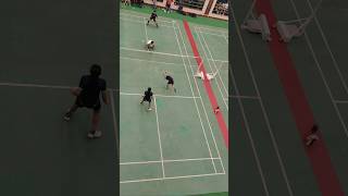 Under 14 Girls Doubles CBSE NET Attack short 😍 shorts badminton ytshorts net [upl. by Micheal734]