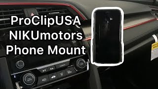 ProClip Phone Mount  Niku Dash Mount Install Type R  FK8 Ep 004 4K [upl. by Norrehc]