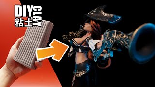 League of Legends  【 Miss Fortune】Sculpting Making figure  Polymer Clay Tutorial  Sculpture NFT [upl. by Ketchan]