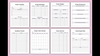 2025 Project Planner Canva Template [upl. by Mccarty]