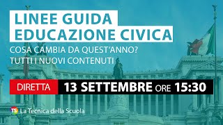 Linee guida educazione civica cosa cambia da quest’anno Tutti i nuovi contenuti [upl. by Octavian]