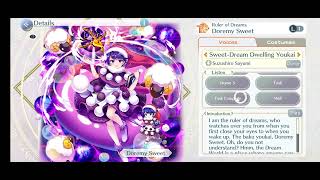 Touhou Lost Word Doremy L1 Voicelines SweetDream Dwelling Youkai [upl. by Melburn]