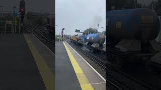 Freight train departing Three Bridges for Horsham Crawley Depot [upl. by Kwabena]