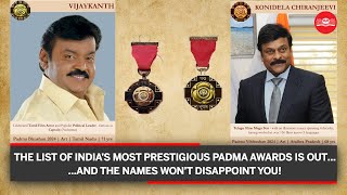 Padma Awards 2024 announced Vijayakanth and Chiranjeevi on the list [upl. by Pearse]