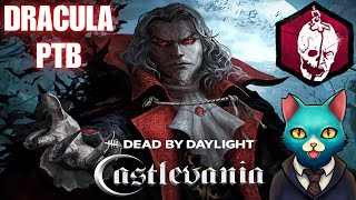 DBD Castlevania PTB  Dracula New Killer Perks Mori and Gameplay [upl. by Asserrac]