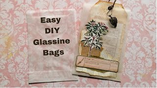 Easy DIY Glassine Bag Tutorial and A Little Bit of Collage [upl. by Bergin]