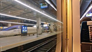 KTX High Speed Train to Seoul from Busan  4K Night Train Ride Ambience  ASMR [upl. by Jonell]