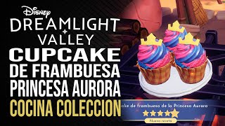 Disney Dreamlight Valley  Cupcake de frambuesa Princesa Aurora  Cocina colección [upl. by Yennor]