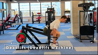 Deadlift Deadlift Machine  Jõutõmbe Masinal Jõutõmbed [upl. by Angelina]