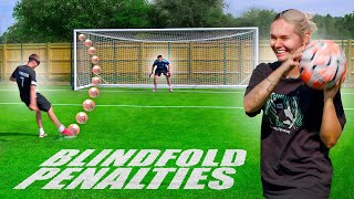 BLINDFOLDED PENALTIES VS TALIA amp DANNY AARONS [upl. by Amerd]