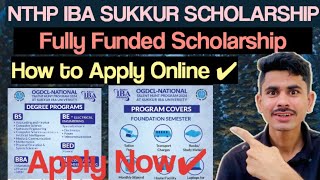 Sukkur IBA NTHP Scholarship 2024How to Apply Online For OGDCL NTHP ScholarshipNational Talent Hunt [upl. by Nareht]