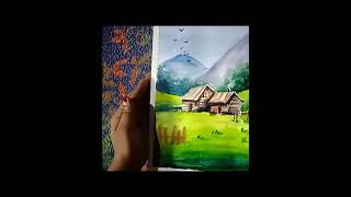 Water colour drawing india  viral shorts [upl. by Damour320]