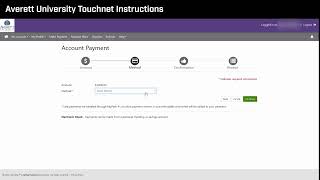 Averett University TouchNet Instructions [upl. by Ekyt158]