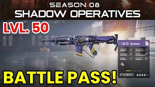 BATTLE PASS REWARDS FOR SEASON 8 SHADOW OPERATIVES [upl. by Airel]