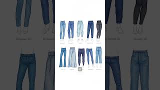 Master the Denim Types of Jeans Explained in Seconds jeans jeansfashion jeansoutfit types [upl. by Lambert]