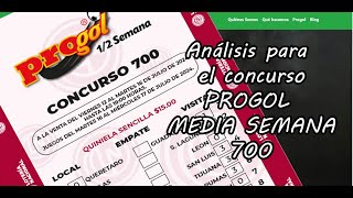 Progol Media Semana 700  Análisis completo [upl. by Melburn]