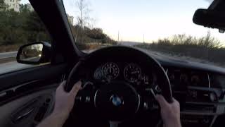 POV BMW 550i F10 Stock short acceleration [upl. by Acimaj]