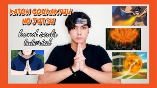 quotKaton Goukakyuu No Jutsuquot hand seals  Fire style Fireball Jutsu hand seals🔥🔥🔥 [upl. by Yenots]