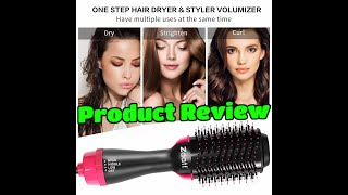 Zdatt Hot Air Hair Brush  Amazon Product Review [upl. by Einittirb340]