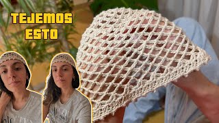 CASQUETE  Gorro calado a CROCHET  VERANO 2024 [upl. by Alonso]