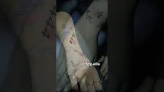 Nuevos tatuajes en la mano de iamferv ❤️ shorts iamferv viral [upl. by Issirk]