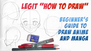 Beginner Guide How to draw anime tutorial part 1 [upl. by Lladnor391]