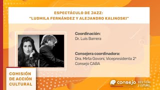 Espectáculo de jazz Ludmila Fernández y Alejandro Kalinoski [upl. by Hanafee]