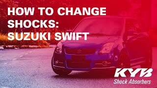 How to Replace Shocks Suzuki Swift [upl. by Adnuhs]