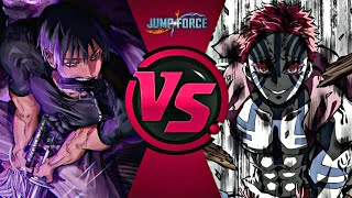 Toji Fushiguro VS Akaza Upper Moon  Mugen Jus Jump Force [upl. by Soule]