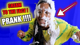 EXTREME SHAVING CREAM PIE FACE PRANK SHE OFFIClALLY HATES ME [upl. by Neurath190]