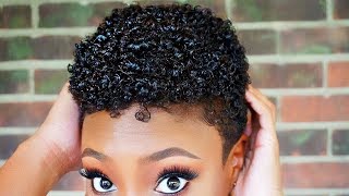 A quick and cute wash and go hairstyle naturalhairproducts curlyhairtutorial [upl. by Omrellig322]