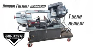 Harbor freight metal bandsaw 1 year honest review [upl. by Ydoc]