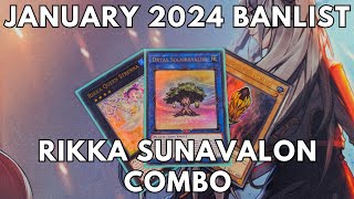 Rikka Sunavalon Combo Tutorial post January 2024 banlist TCG Yugioh [upl. by Powe]